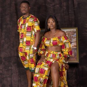 Authentic Africa Ghana kente 2 in 1 skirt set